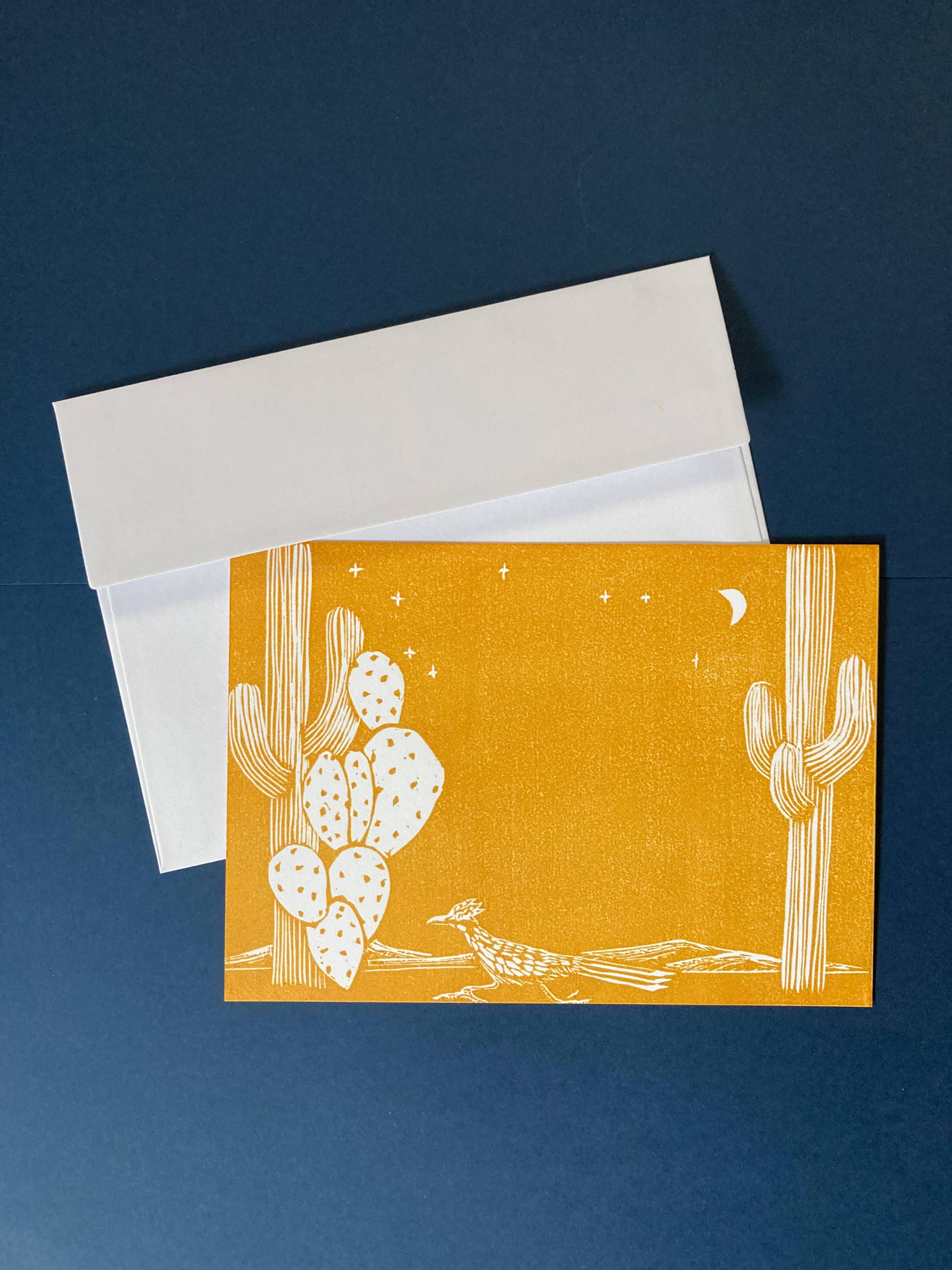 Kathie Studio - Wholesale Stationery/Notecard Set - Desert and Roadrunner Postcard Stationery Set of 31