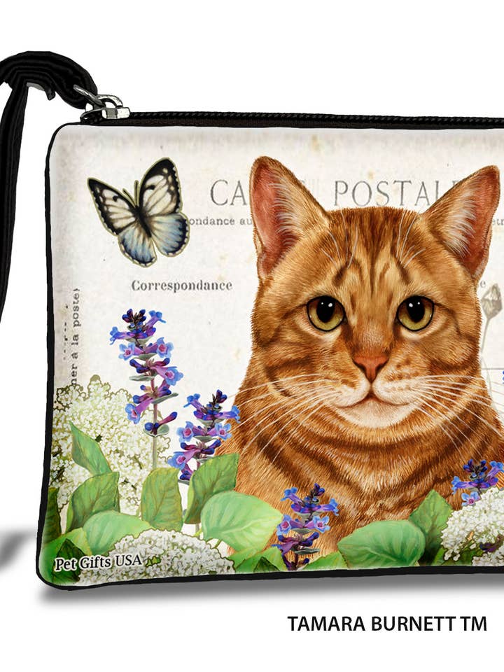 Abessijnse Kat (Tabby Oranje) - Zippies Huisdier Pouch Munt Portemonnee voor wholesale door Pet Gifts USA, LLC