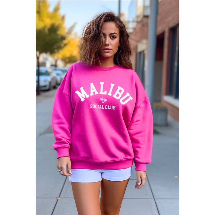 SWEAT-SHIRTS GRAPHIQUES VINTAGE MALIBU pour la vente par Illustrated Society