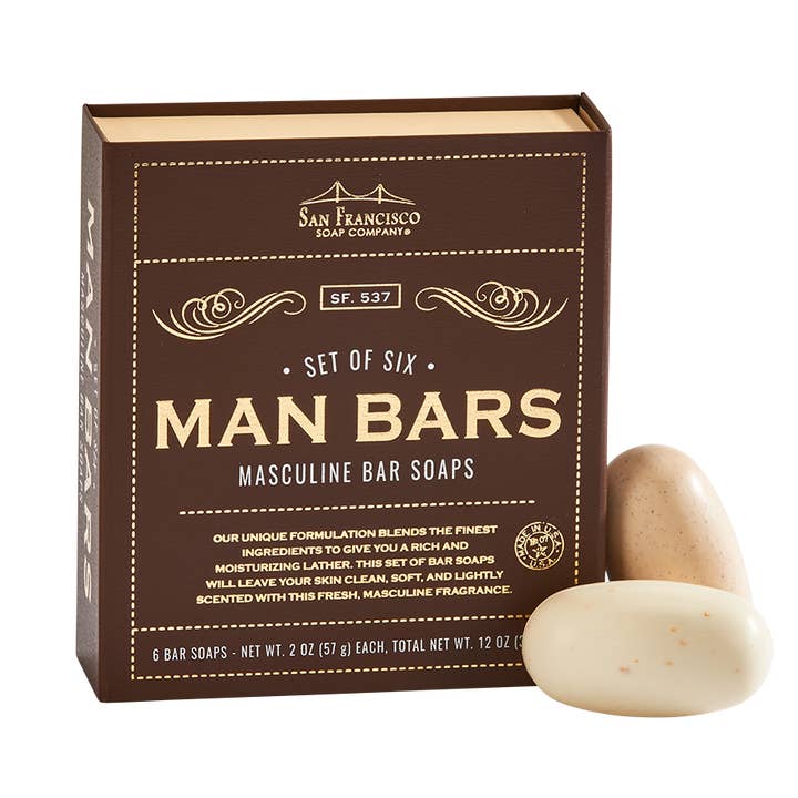 San Francisco Soap / Man Bar Soap - Wholesale Bar Soap - Men's - Man Bar 6pc Gift Set0