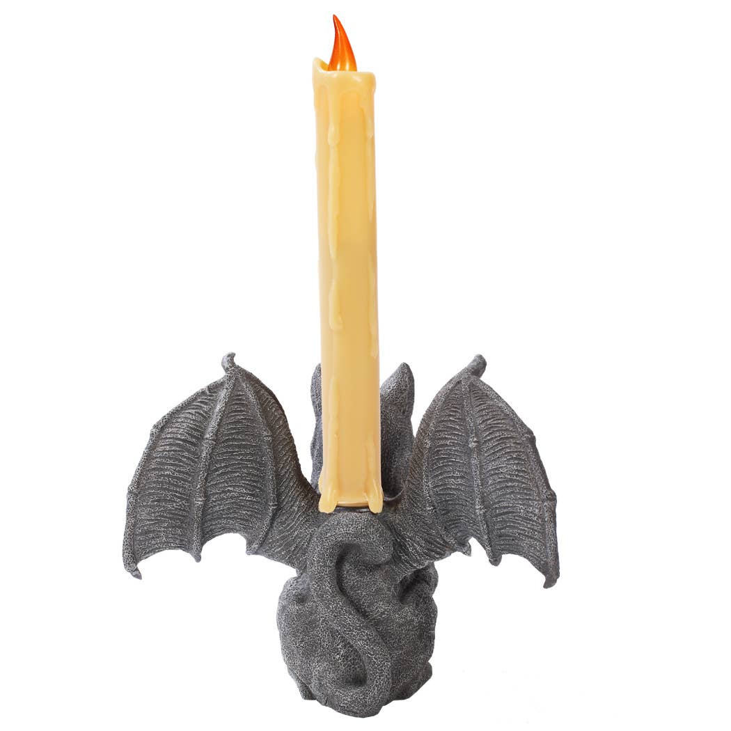 Pacific Trading - Wholesale Candle Holder - Vampire Cat Gargoyle Candleholder1