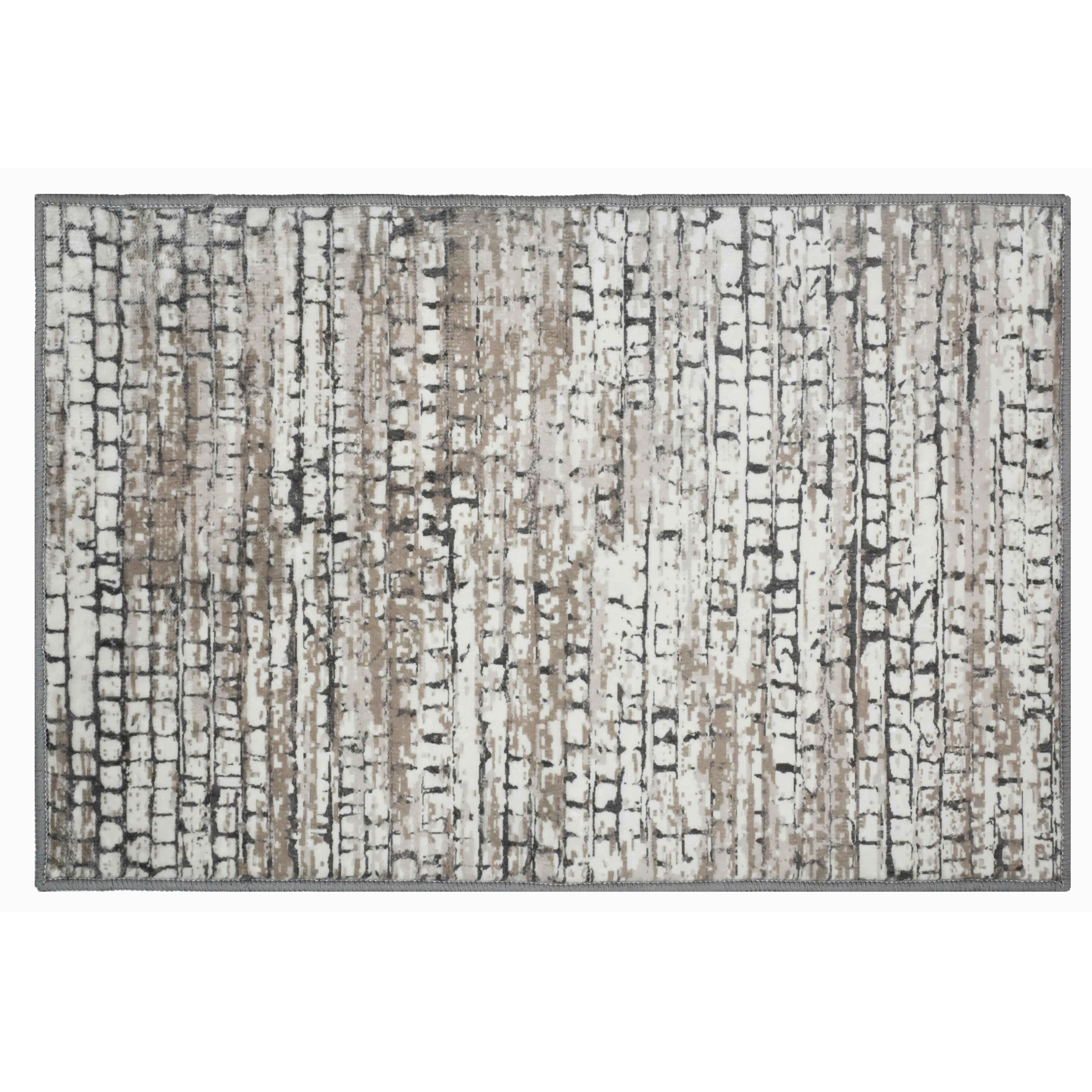 Bed Bath Fashions - Wholesale Area Rug - Bibb Home Washable Flannel Printed Accent Rug with Latex Bac41