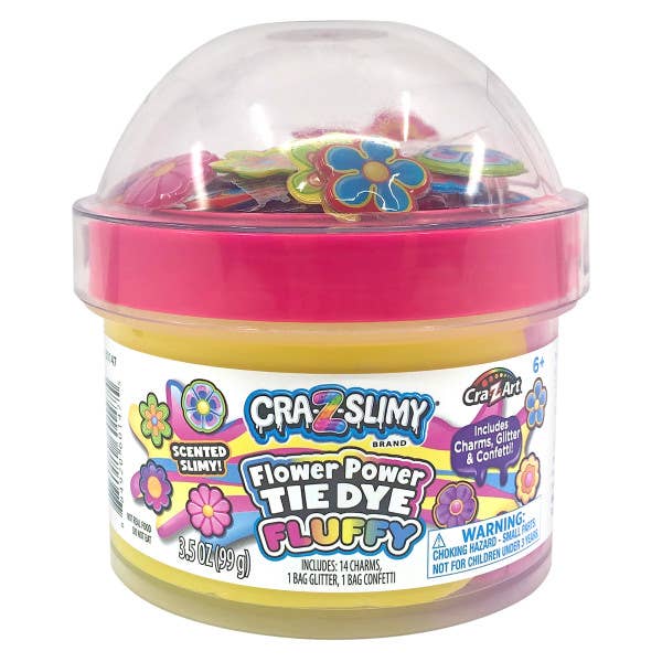 Cra-Z Slimy Domes Flower Power Tie Dye Fluffy Raspberry Scented Slime
for wholesale by Cra-Z-Art