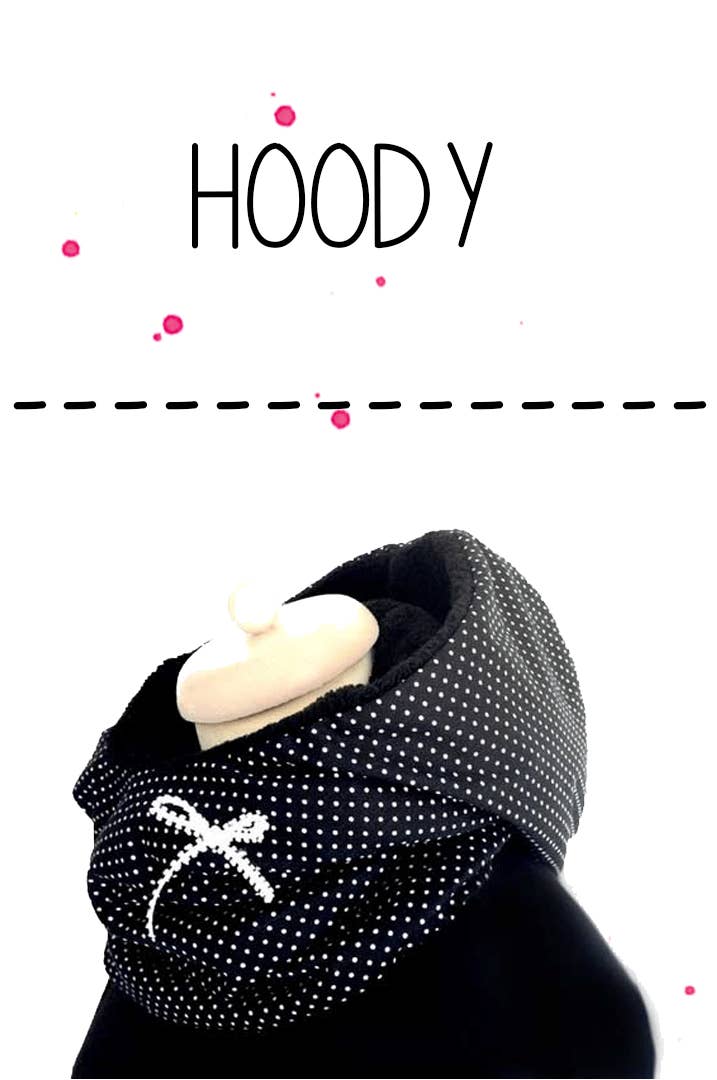 Hoody | October night | black | polka dots for wholesale by Wishproject