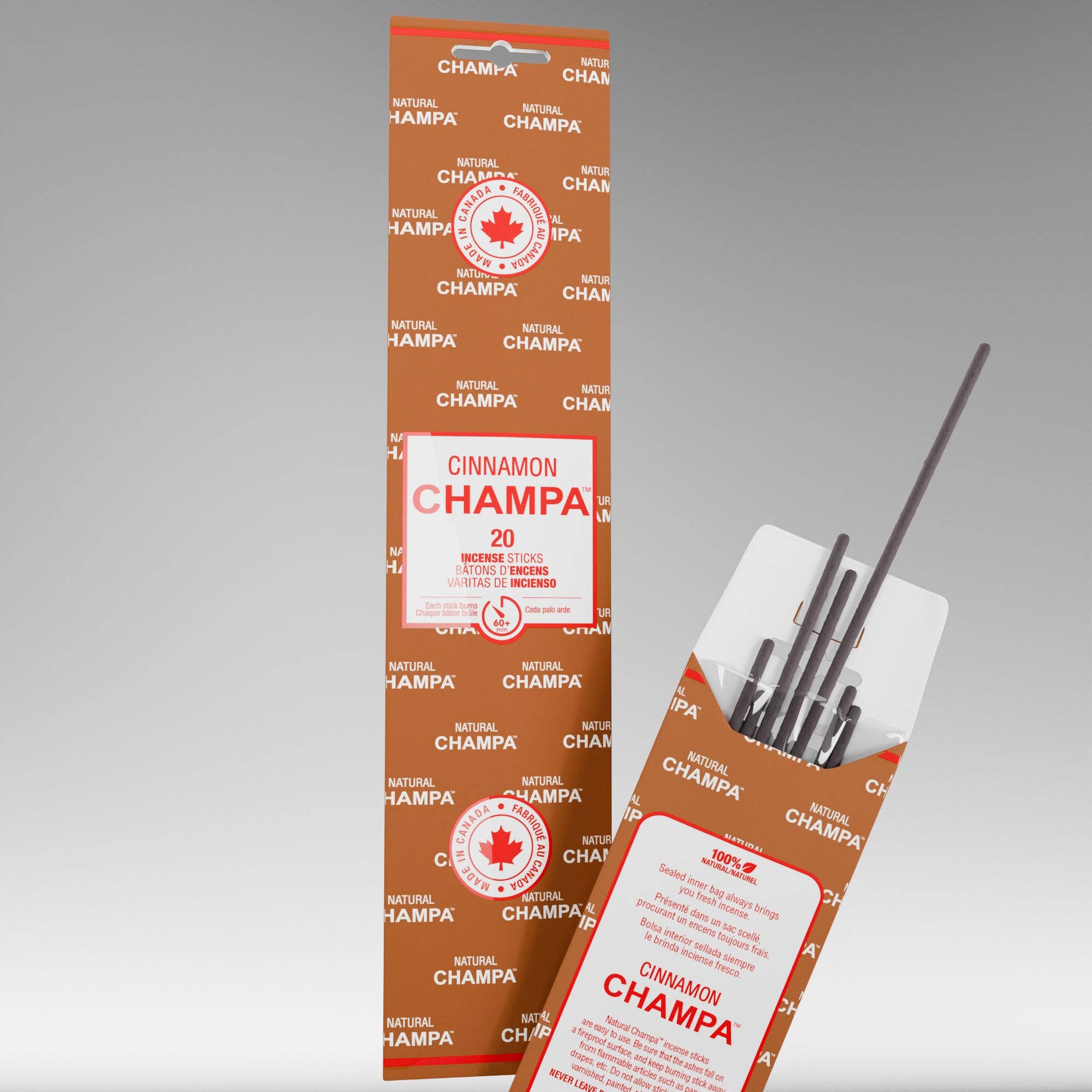 NATURAL SCENTS - Wholesale Incense - Cinnamon Champa Incense Sticks0