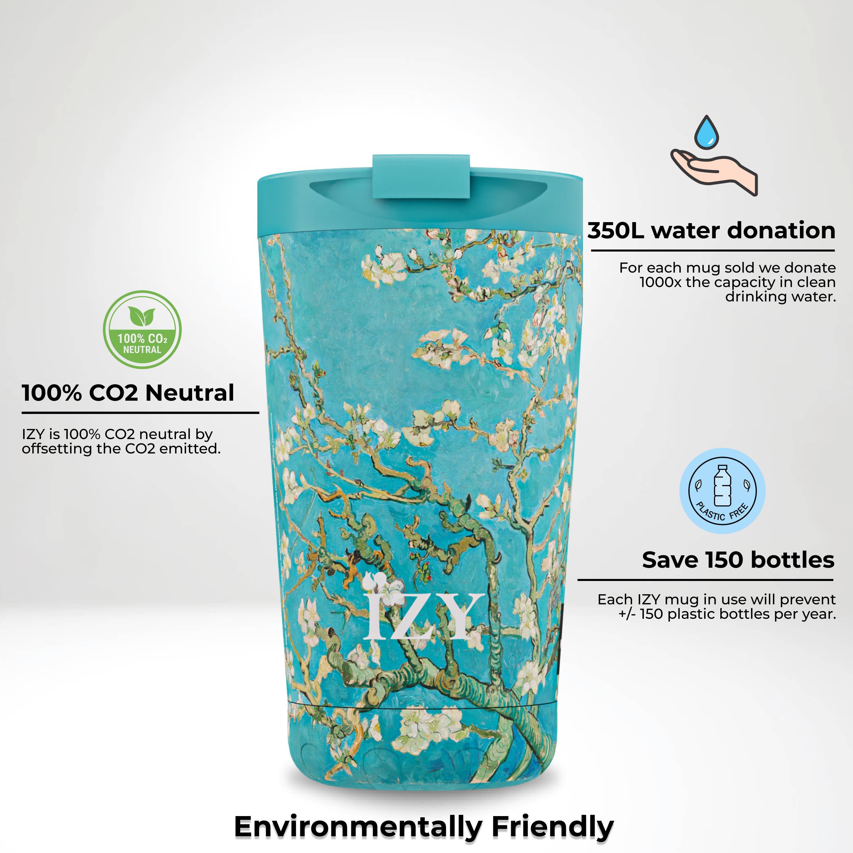 IZY Bottles - Vendita all'ingrosso Bicchiere/tazza termica - Borraccia Termica IZY Bottles Almond Blossom con Isolamento2
