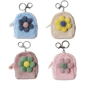 Pom-Pom Keychain Bobbles Multicolor Balls Furry Purse Embellishments -  Sanyork Fair Trade