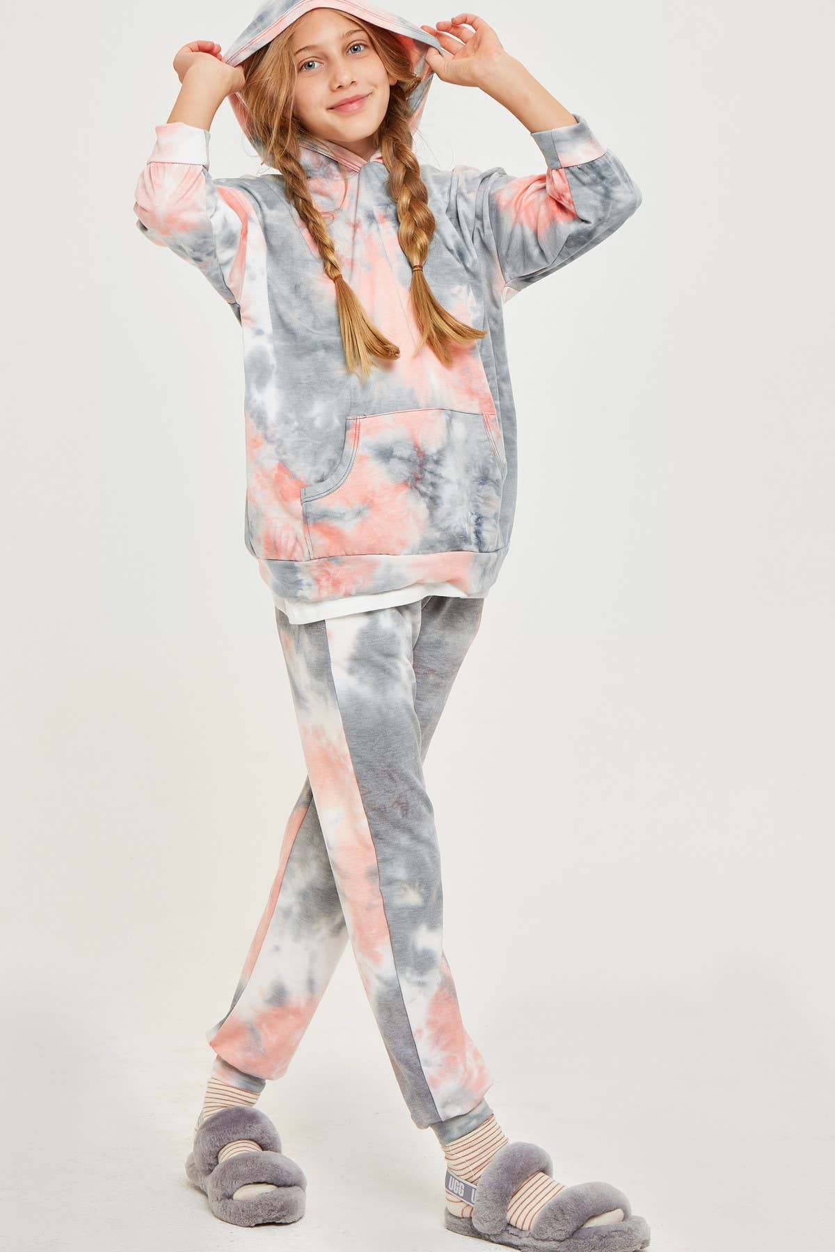 Good Girl – wholesale Lounge sweatpants/jogging bottoms – Kids – Kids Tie Dye Sweatpants7