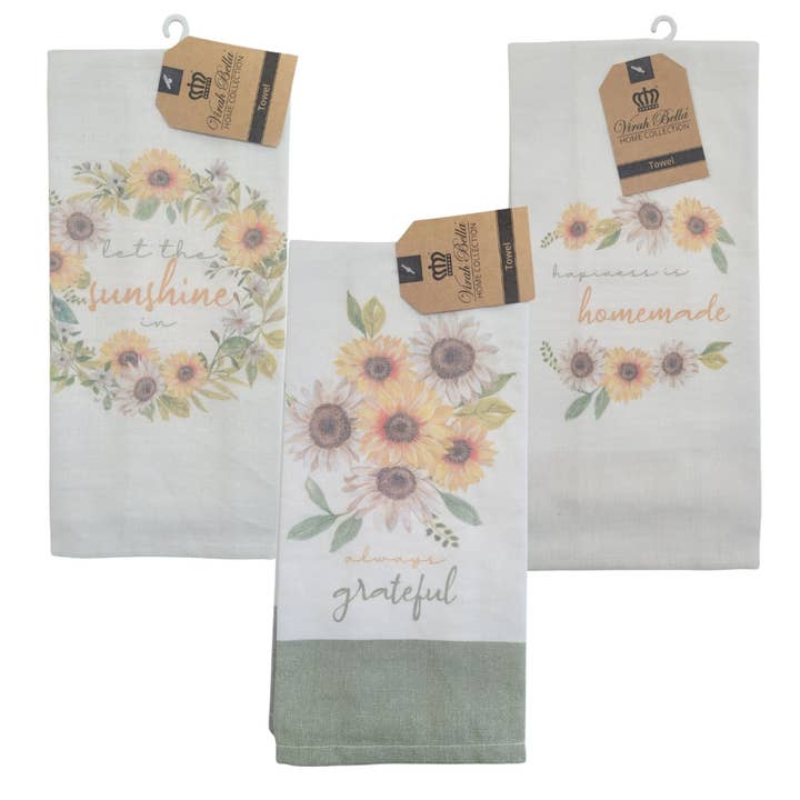 Duke Imports - Vendita all'ingrosso Strofinacci - Asciugamani da Cucina a Tema Floreale "Sunflower Spectacular"4