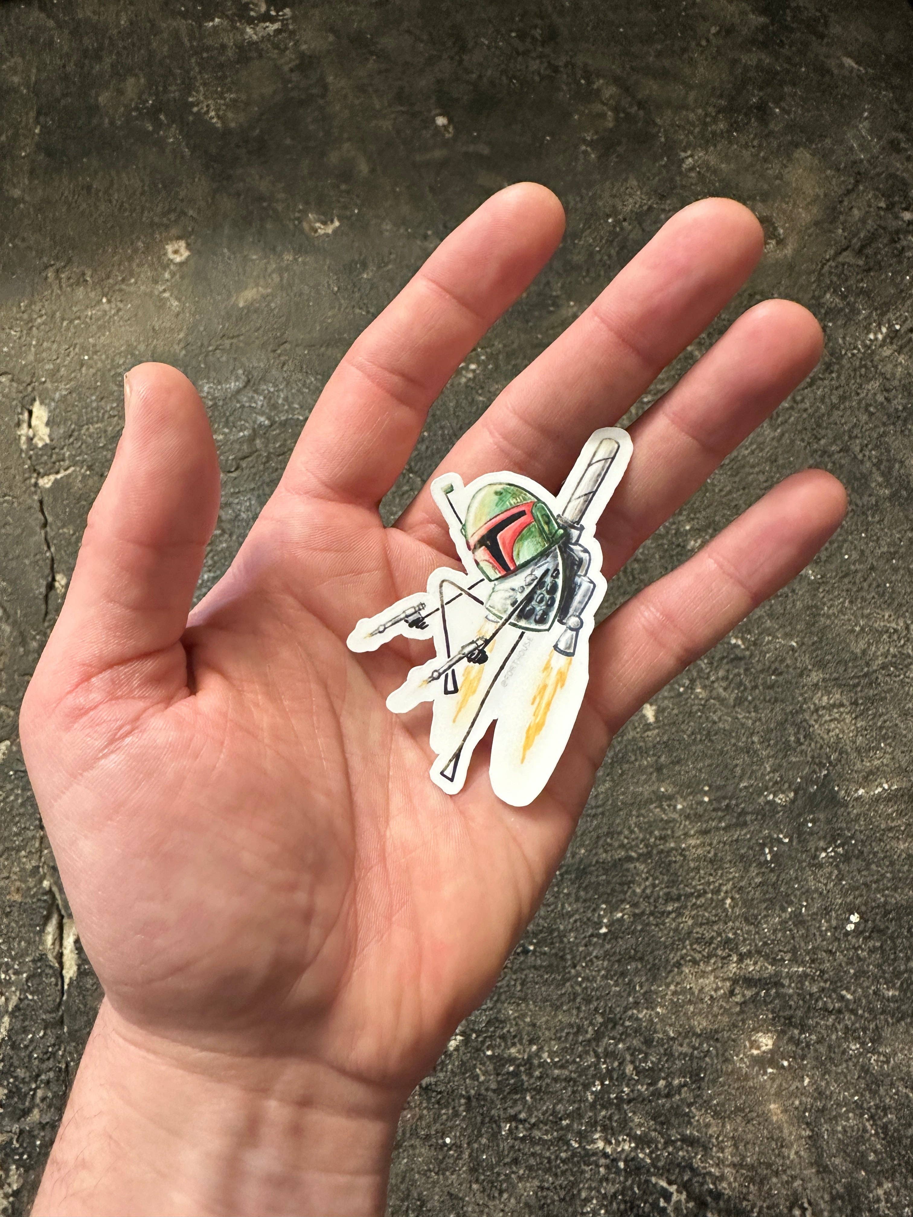 FortHouse Studios - Wholesale Sticker - Boba Tea Fett Sticker1