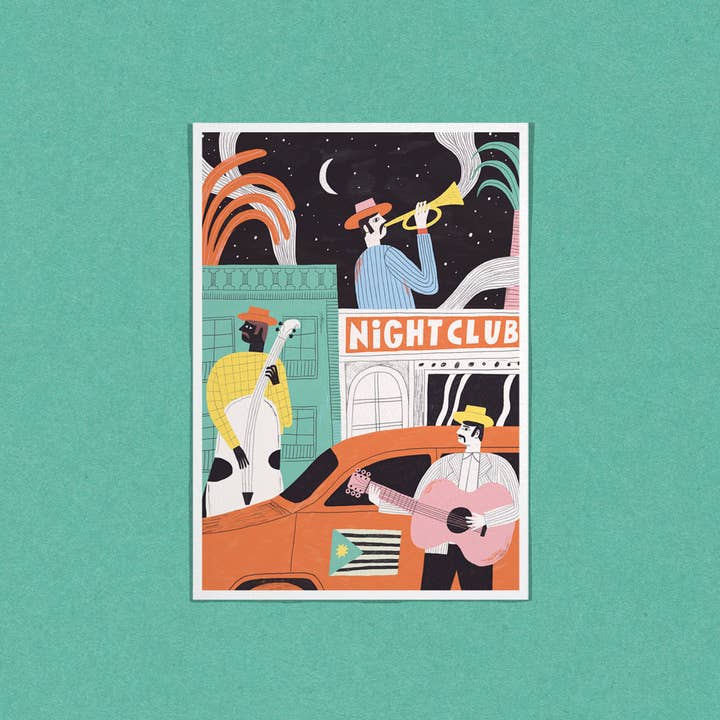Dans Les Dents - Wholesale Postcard - Postcard / Greeting Card - NIGHT CLUB - CRT64