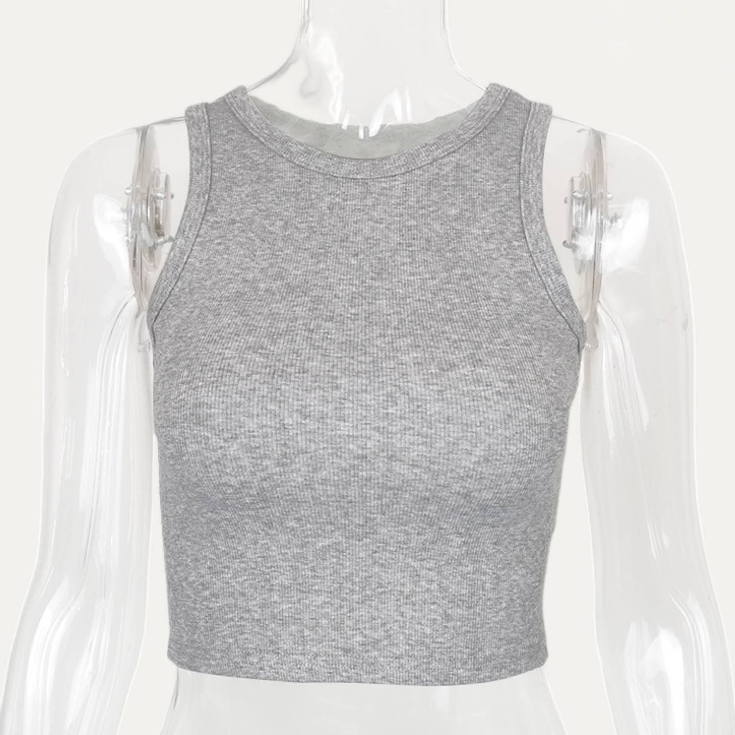 The Moment Collection - Wholesale Tank Top - Women's - Active Solid Color Cropped Tank Top2