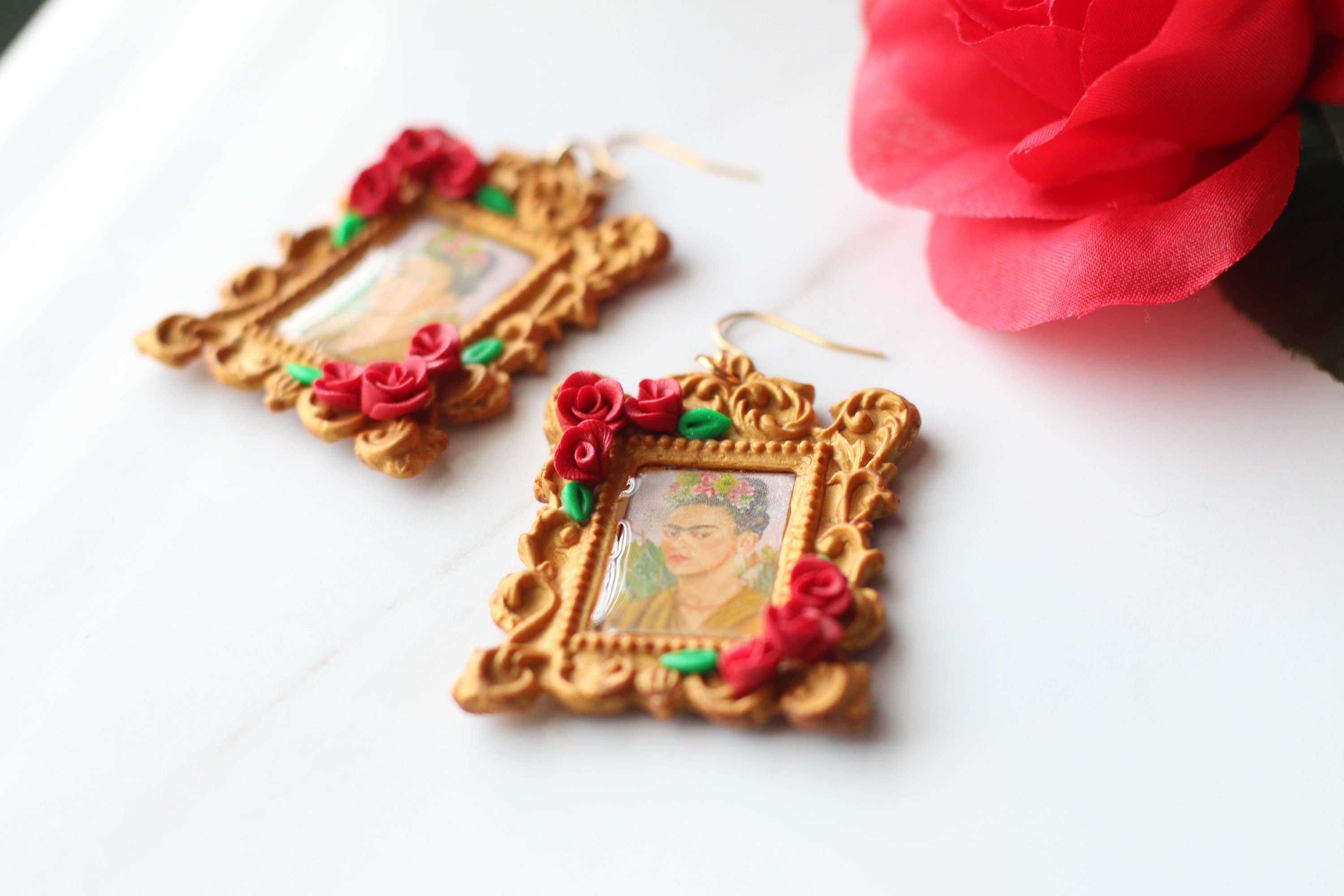 Skye Eclisse Jewelry – wholesale Hängande örhängen – Frida Kahlo örhängen för kvinnor, mexikanska statement-örhängen6