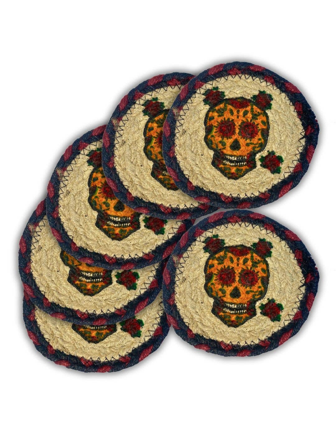 El Paso Saddleblanket - Venta al por mayor Posavasos - Posavasos de yute trenzado, diseño #47