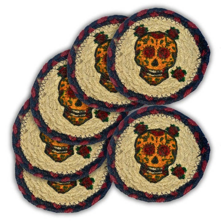 El Paso Saddleblanket - Venta al por mayor Posavasos - Posavasos de yute trenzado, diseño #470