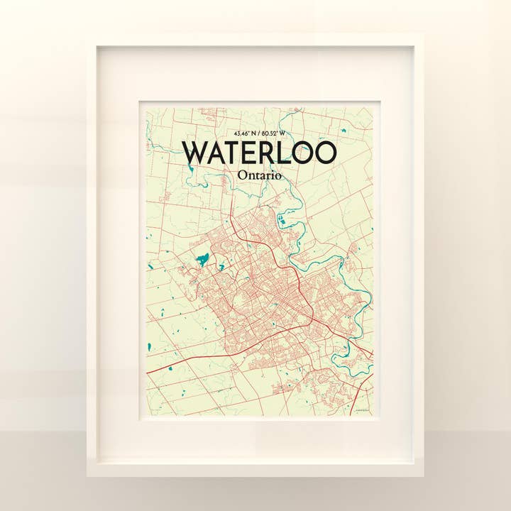 OurPoster.com - Wholesale Poster - Waterloo City Map Poster185