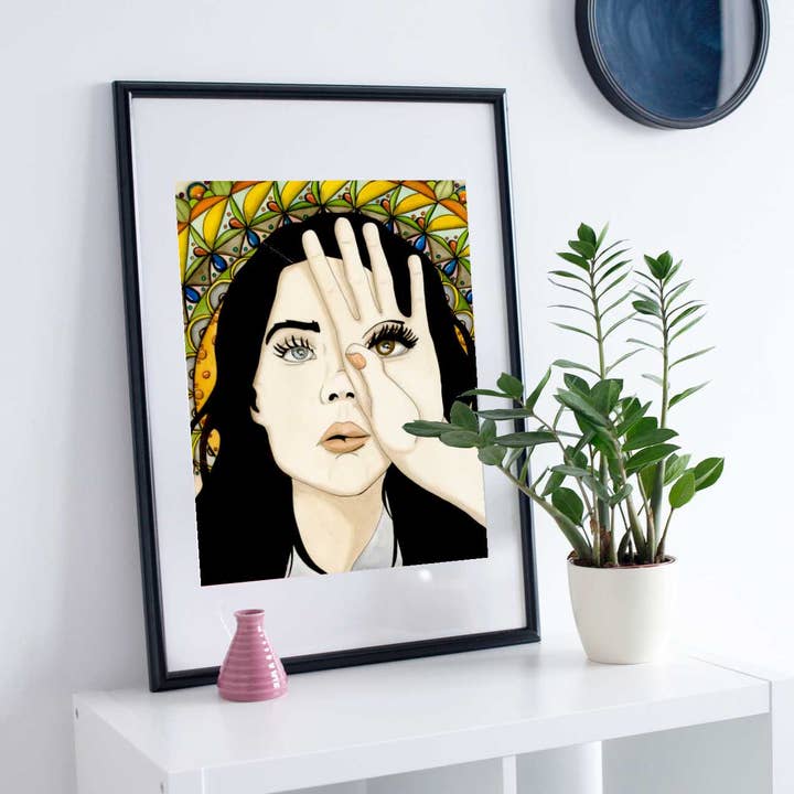 "Sight" Watercolor Painting: Art Print for wholesale by PinkPolish Design