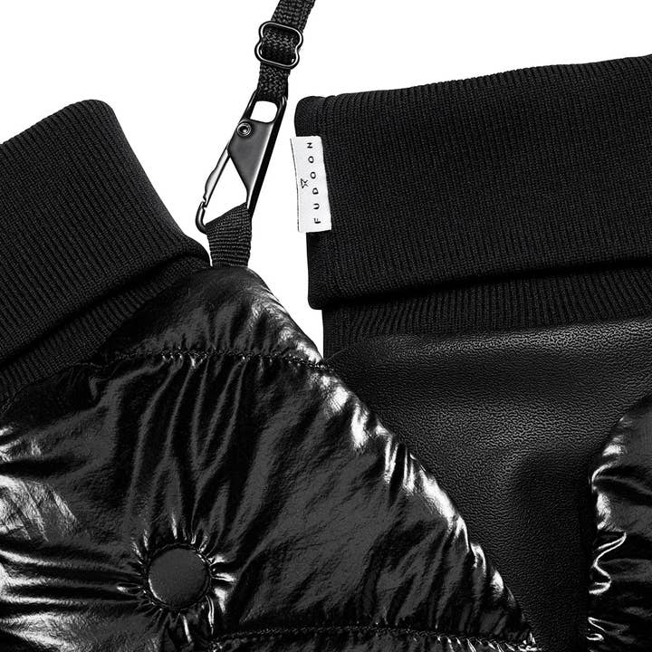 FUDOON - Wholesale Mittens - Unisex - Convertible mittens black vinyl5