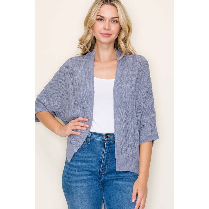 STACCATO – Großhandel Strickjacke – Damen – KIMONO-ÄRMEL-PULLOVER-CARDIGAN