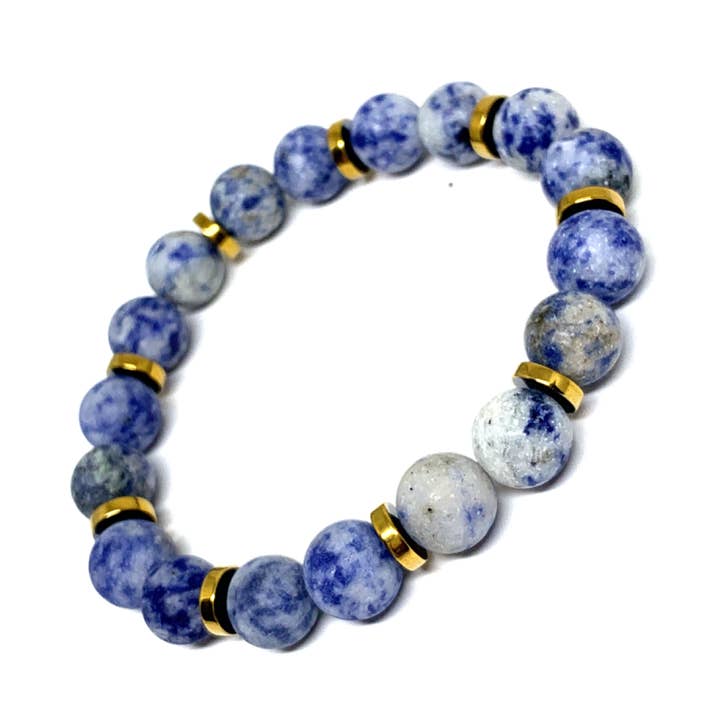 Denim And Gold Bracelet for wholesale by Dianne Halyn