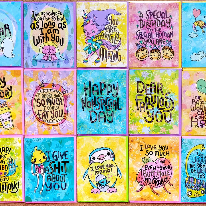 Chika Ando Illustration - Wholesale Love Card - Greeting Card - Butt Hole6