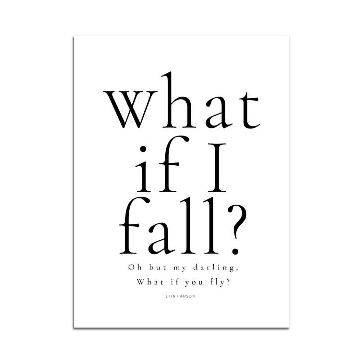 Seven Icons Store - Wholesale Art print - What if I fall?, Art Print4