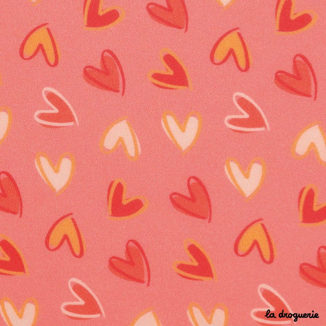 LA DROGUERIE - Wholesale Fabric - Meter fabric "Pretty Heart" Mango2