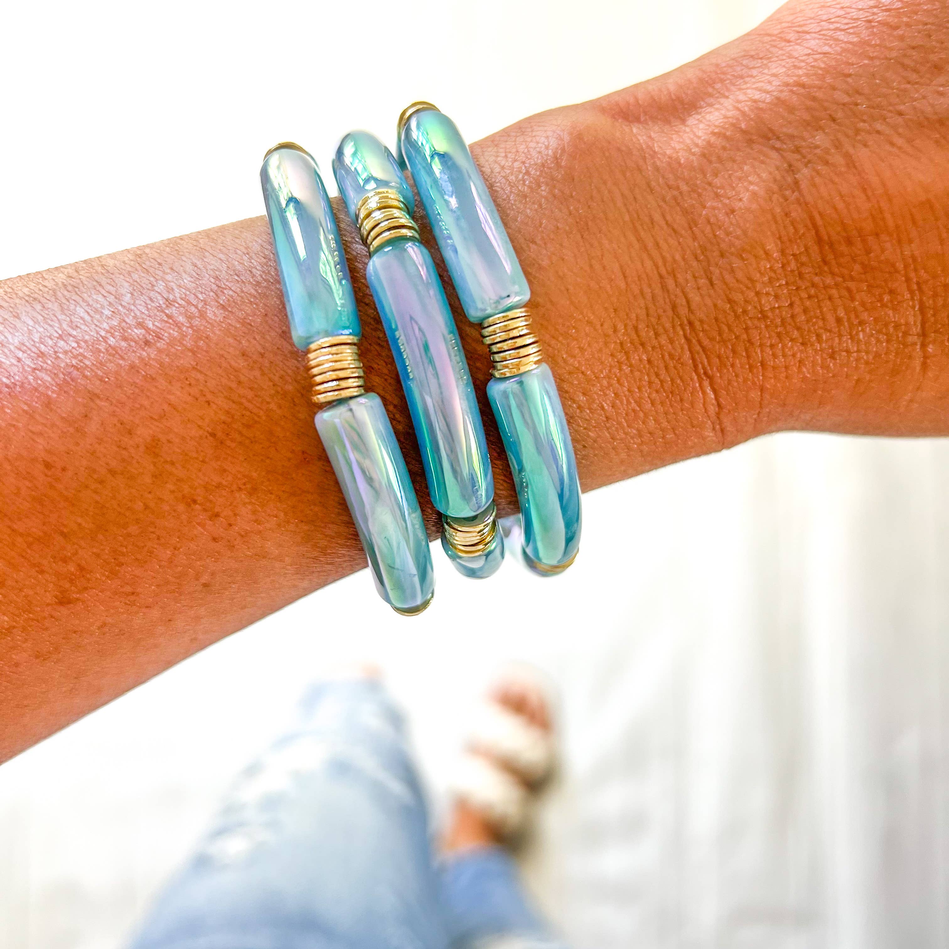 Savvy Bling - Wholesale Beaded Bracelet - Metallic Tube Bracelets34