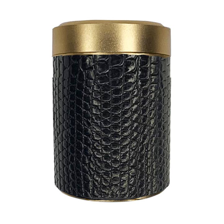 Pot cachette lézard noir en or pour la vente par Haus of Topper