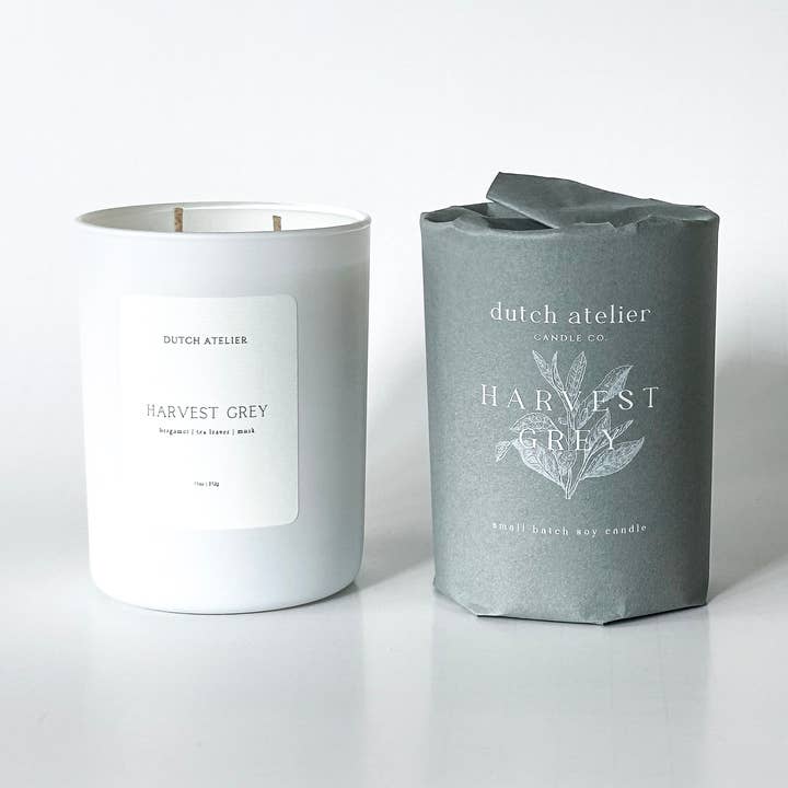 Harvest Grey 11 oz Candle for wholesale by Dutch Atelier