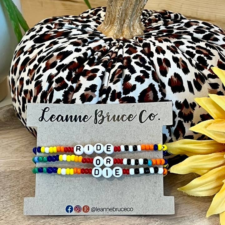 Leanne Bruce Co. - Wholesale Jewelry Set - Bracelet Sets of 3 Stretchy Little Words Mantra CHEEKY TOO4