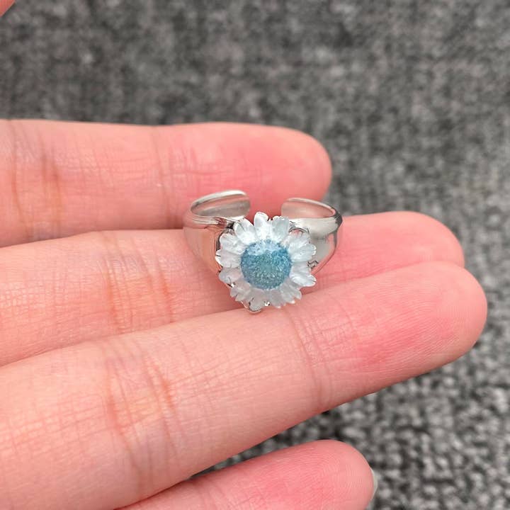 Mio Queena - Wholesale Cocktail/Statement Ring - 18K Gold Plated S.Steel Floral Adjustable Rings - PDF/FGS5