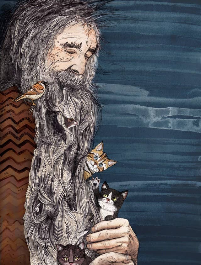 Sandra Dieckmann - Vente Carte de vœux classique - Beardnest//Carte de voeux1