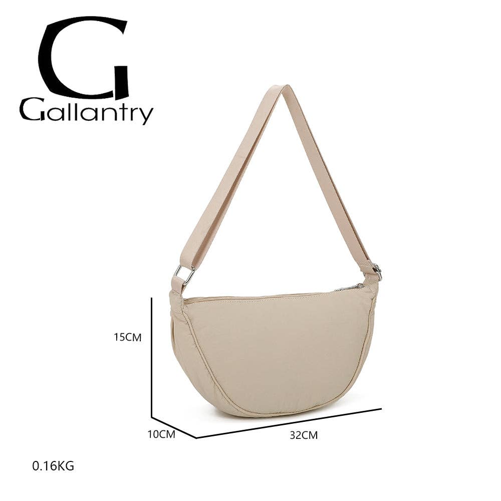 Gallantry – wholesale Midjeväska - Dam – Gallantry Moonline (R-1951) halv-måneformad väska i lättviktsnylon13