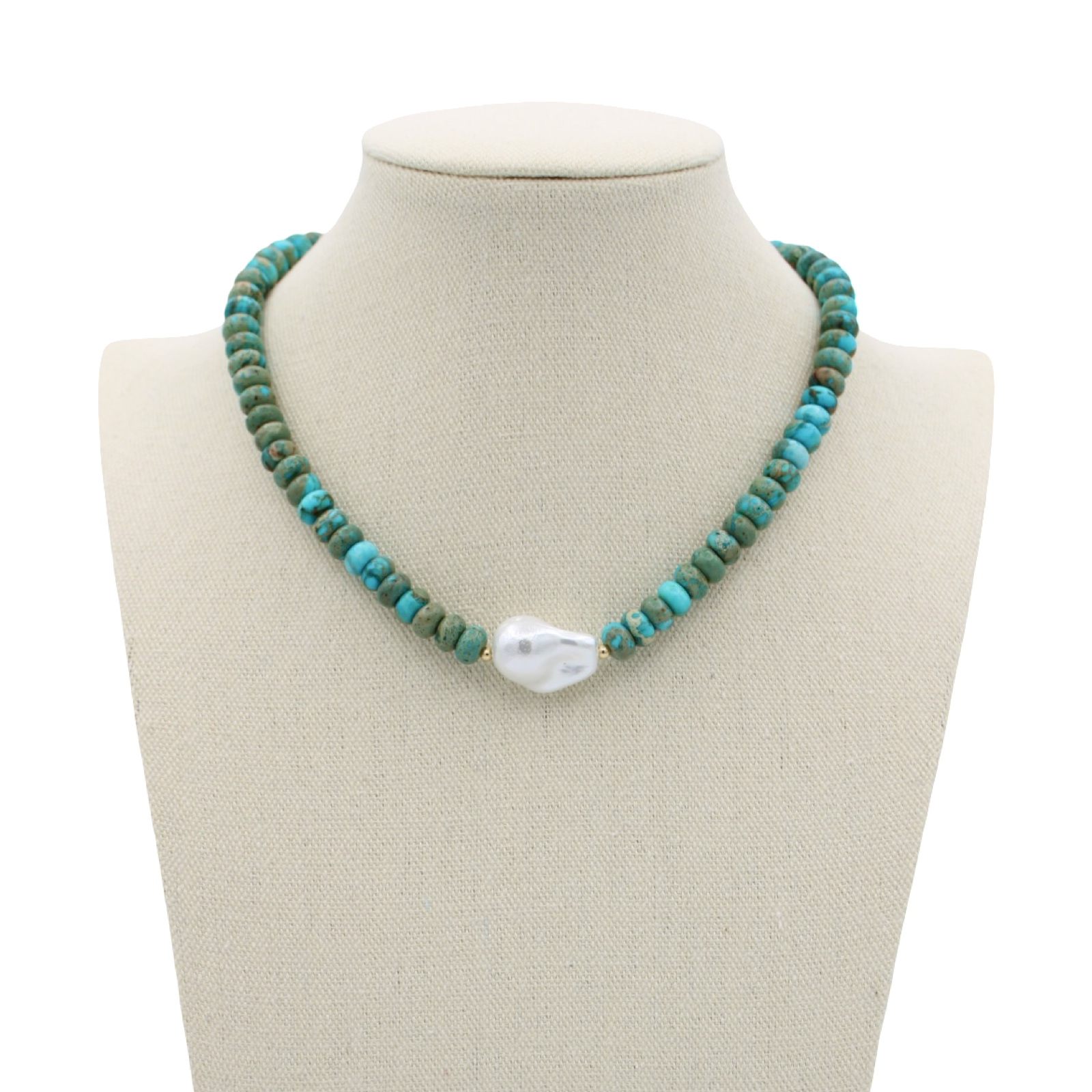 Traci's Beads - Wholesale Beaded/Pearl Necklace - Resort Necklaces - 5 Colors4