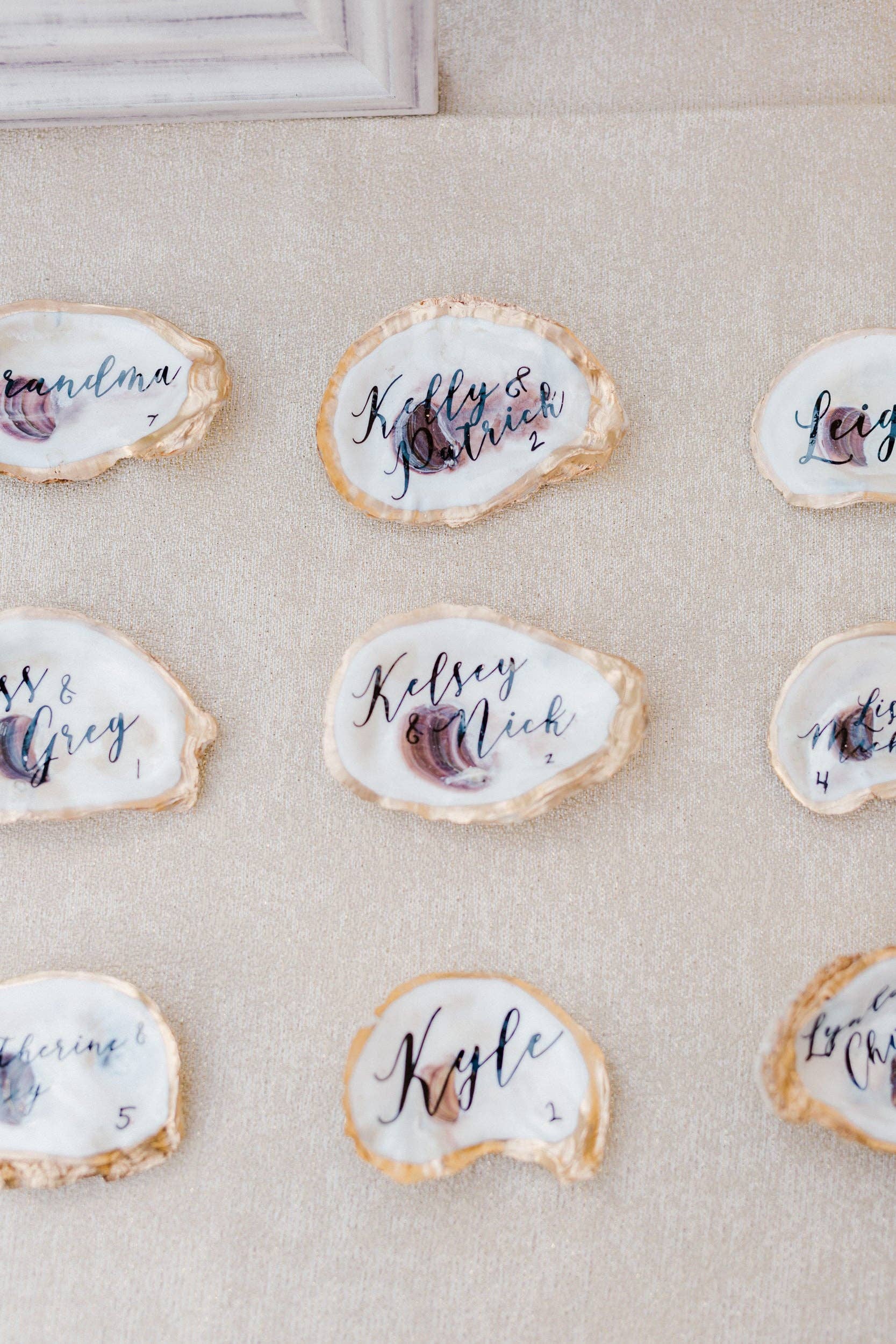 Kcrookdesign – wholesale Place card / place holder – The Oyster Place Card1