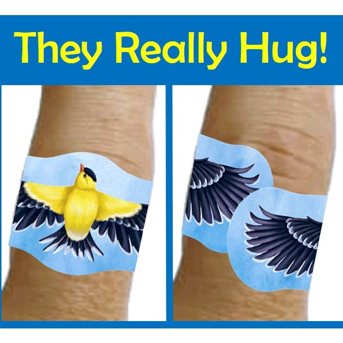 Hug-a-BooBoo - Wholesale Bandaids/Bandages - Kids & Baby -
"Hugging Birds" Premium Novelty Bird Bandages 24ct Box