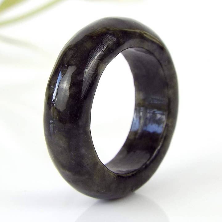 Us 3.5 - 14.6Mm Natural Jade Ring, Jade Ring for wholesale by Vintagecollection888