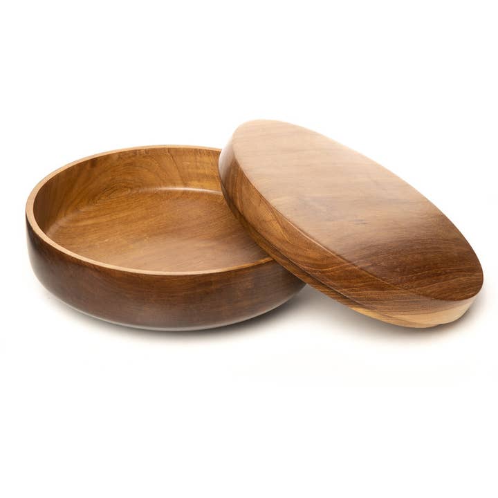 Rainforest Bowls - Wholesale Bowl - Two-Toned Mushiwan Wooden Bowl - Jumbo1
