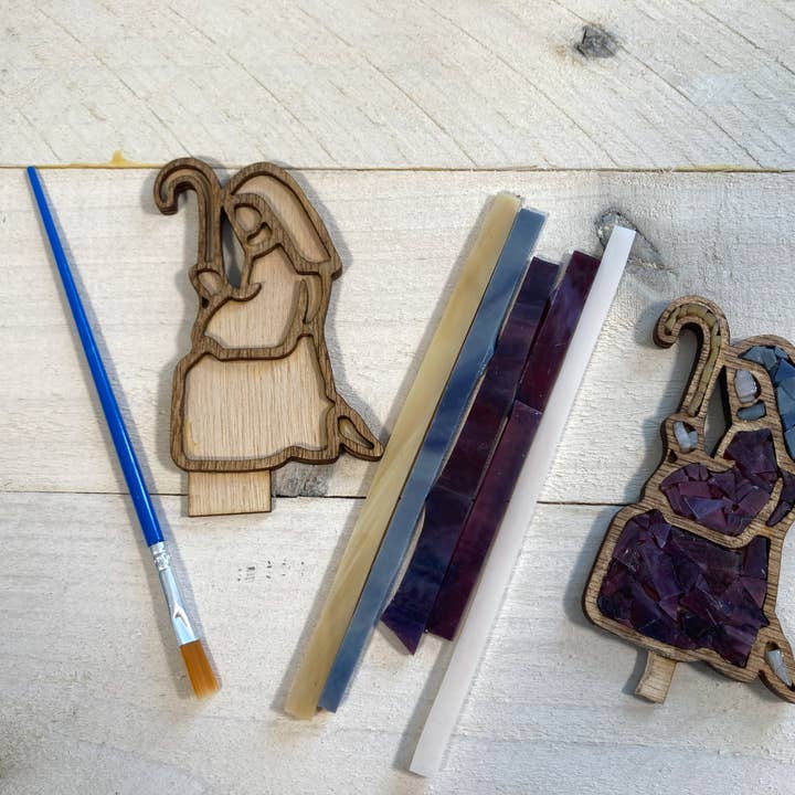 Stained Glass Sundays – wholesale DIY-pysselkit – Gör-det-själv julkrubba måla på glas-kit