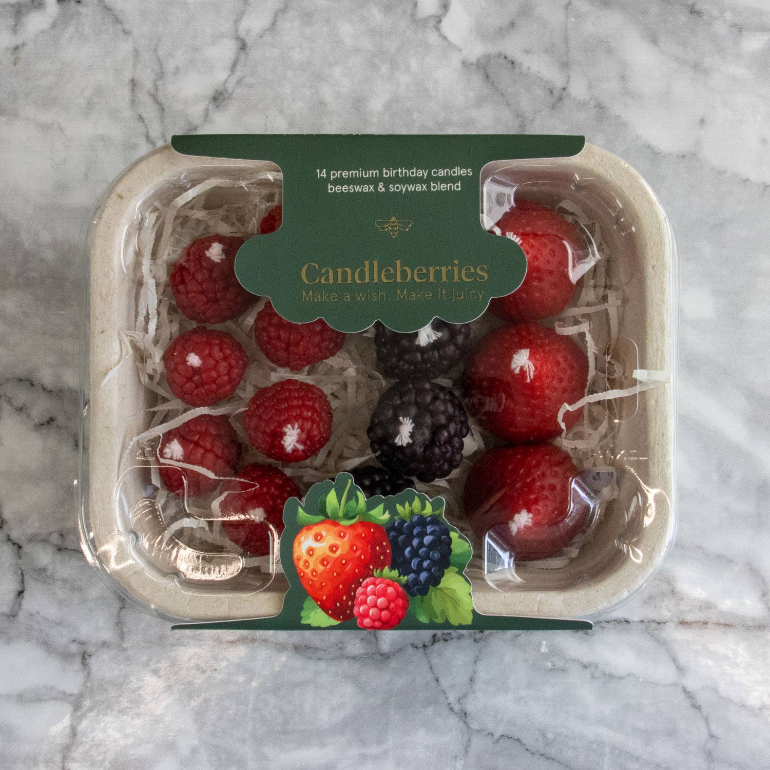 Botanopia - gifts , decor and cards for plant lovers - Wholesale Cake Candle - Candleberries – Berry-Shaped Birthday Candles (Set of 14)9