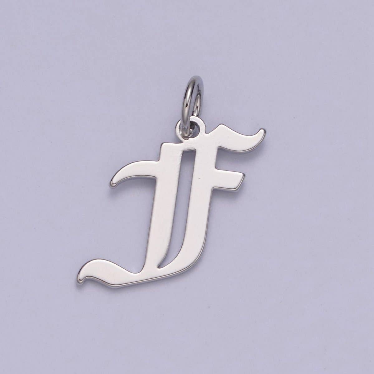 Aim Eternal - Wholesale Individual Charm/Pendant - Gothic Letter Charm, Alphabet Charm, Silver Letter Charm, 26 Letters Initial Charms Old English Letter Pendant A690~A7025