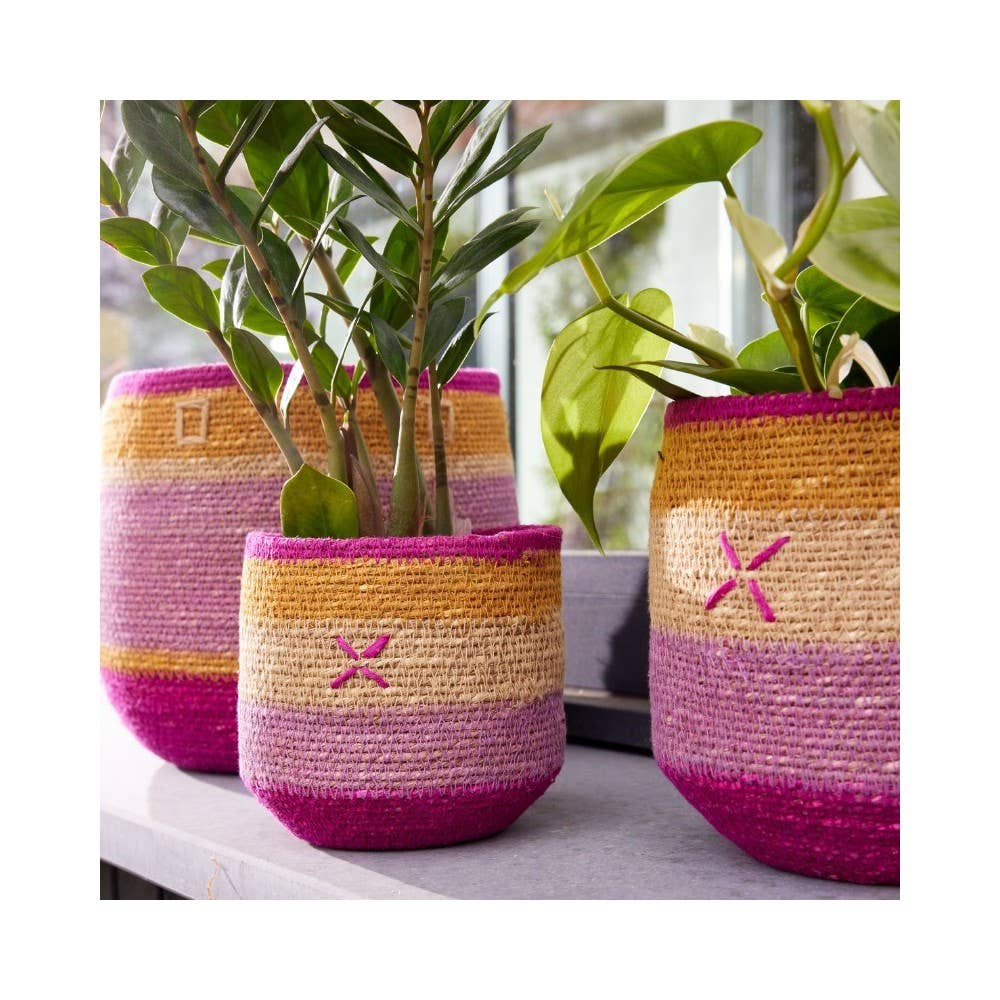 Bonheur du Jour - Wholesale Basket - Basket - Small Violine Squares - 22 cm2