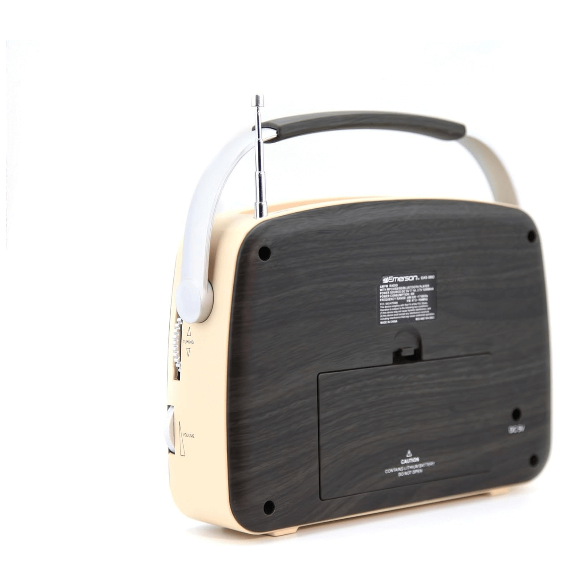 JupiterGear Home - Vente Haut-parleurs - Radio portable rétro Emerson avec batterie rechargeable6