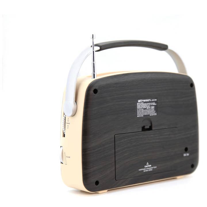 JupiterGear Home - Vente Haut-parleurs - Radio portable rétro Emerson avec batterie rechargeable6