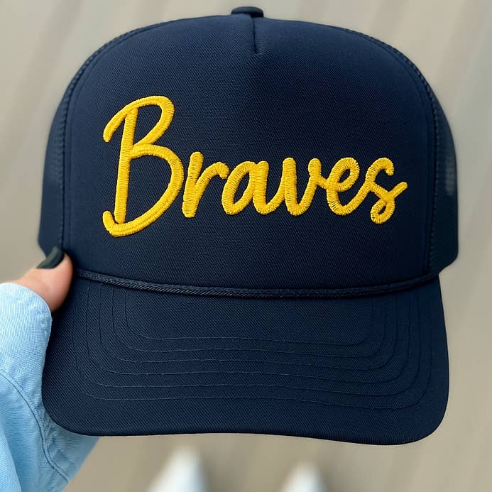 Hillside Threads Wholesale - Wholesale Trucker hat – Unisex - Custom Embroidered Trucker Hat - Script Font6