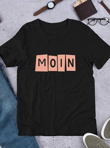 Moin Tschüss cotton T-Shirt Unisex for wholesale by JASPER Mode
