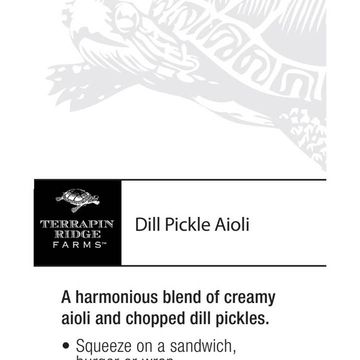 Terrapin Ridge Farms - Wholesale Sauce - Shelf Talker Dill Pickle Aioli