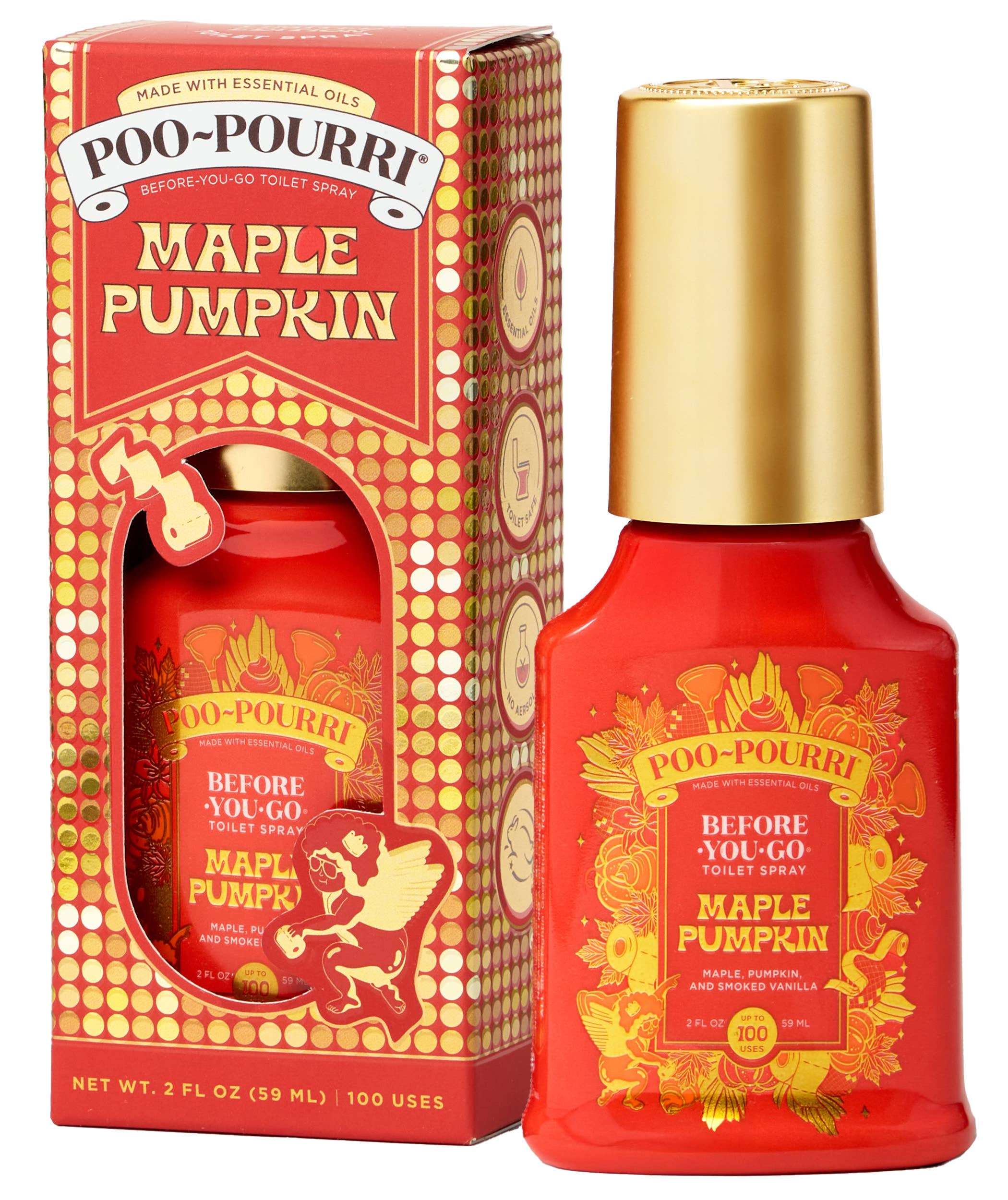 ~Pourri - Wholesale Toilet Spray - Poo~Pourri LTO Fall 2oz 2 Scents 2025 14" Pre-filled Display1
