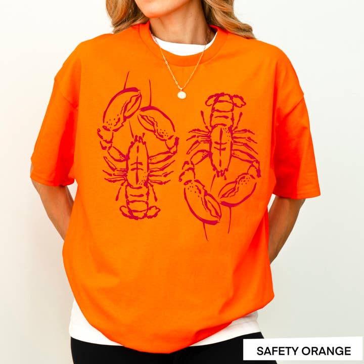 Shoppe SHC - Wholesale T-Shirt (Graphic) - Women's - Spring 2025 Coastal Aesthetic Lobster | Graphic Tee |Gildan 16
